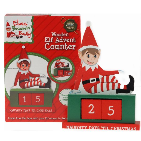 Elves Behaving Badly Wooden Elf Advent Calendar 12 Pack Offer