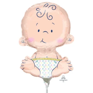 Anagram 9 inch Welcome Baby Foil Mini Foil Balloon (unpackaged)