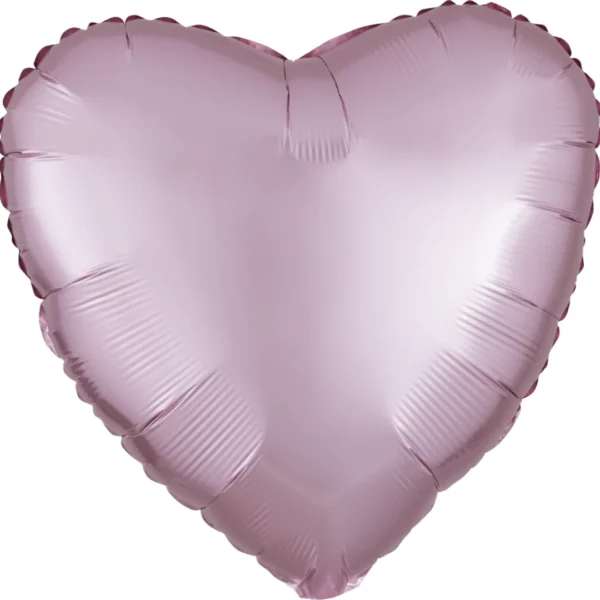 Buy Anagram 18 inch Satin Luxe Pastel Pink Heart Foil Balloon | Balloons4u