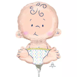 Anagram 9 inch Welcome Baby Foil Mini Foil Balloon (unpackaged)