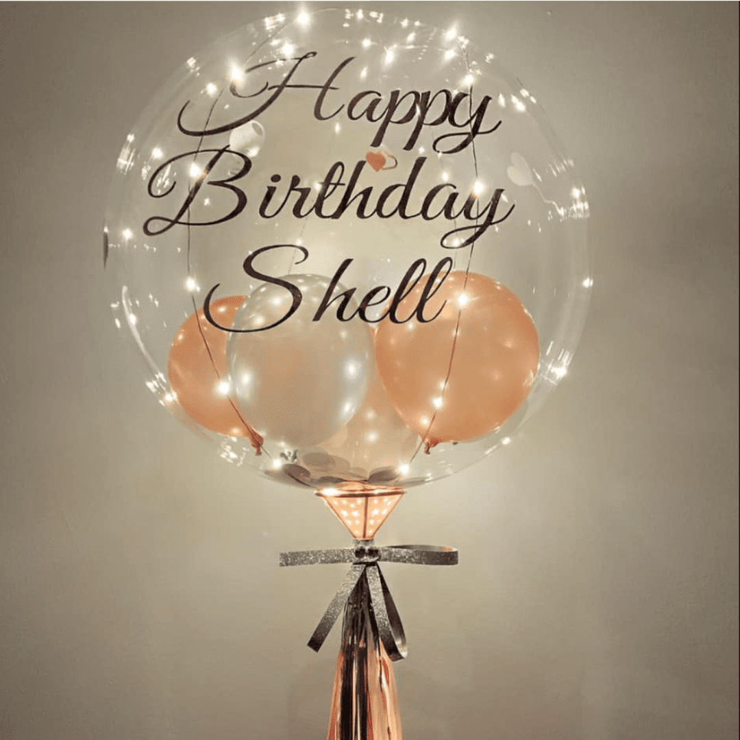 Jellyfish Cool White LED 18inch BoBo Balloon Stand Package1