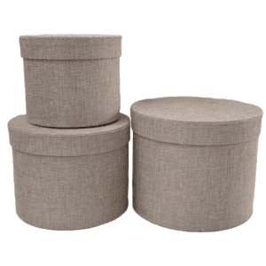 textured hat box