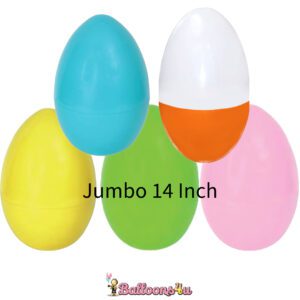 Eurowrap 14 inch Jumbo Plastic Eggs (Case of 6-10 or 25)
