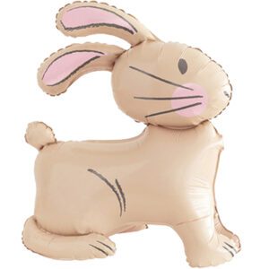Unique 24 inch Bunny Nude Cream Shape Foil Balloon