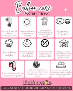 Balloon Care 101 PDF Print ( simply download the pdf from the link in description)