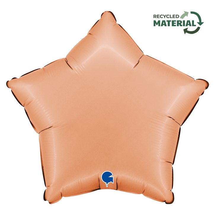 Buy Grabo 18 inch Satin Peach Star Foil Balloon | Balloons4u
