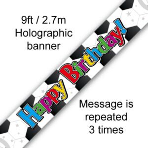 9ft Banner Football Birthday