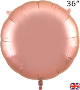 Oaktree 36 inch Rose Gold Round Packed Foil Balloon