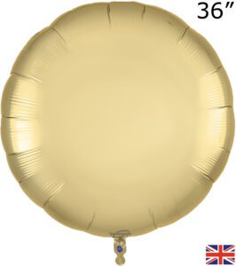 Oaktree 36 inch Gold Silk Round Packed Foil Balloon