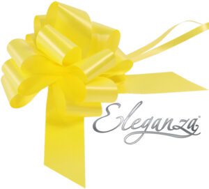 Eleganza Poly Pull Bows 50mm x 20pcs Yellow No.11