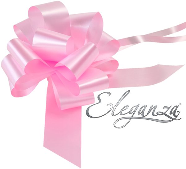 Eleganza Poly Pull Bows 50mm x 20pcs Lt.Pink No.21