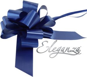 Eleganza Poly Pull Bows 50mm x 20pcs Navy Blue No.19
