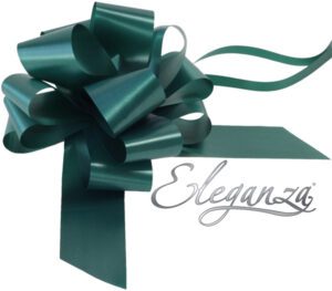 Eleganza Poly Pull Bows 50mm x 20pcs Green No.50