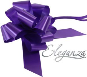Eleganza Poly Pull Bows 50mm x 20pcs Purple No.36