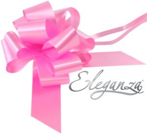 Eleganza Poly Pull Bows 50mm x 20pcs Classic Pink No.07