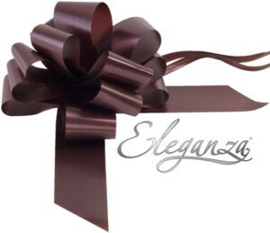 Eleganza Poly Pull Bows 50mm x 20pcs Chocolate No.58