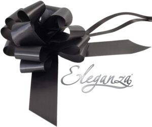 Eleganza Poly Pull Bows 50mm x 20pcs Black No.20