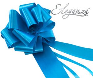Eleganza Poly Pull Bows 50mm x 20pcs Turquoise No.55