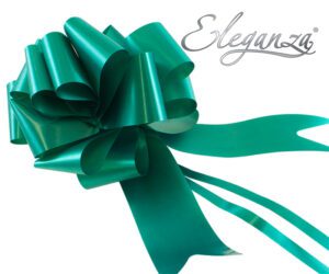 Eleganza Poly Pull Bows 50mm x 20pcs Emerald Green No.15