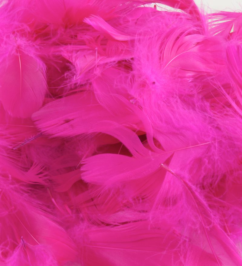Eleganza Feathers Mixed sizes 3"-5" 50g bag Fuchsia No.28