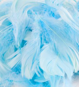 Eleganza Feathers Mixed sizes 3"-5" 50g bag Lt. Blue No.25