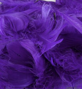 Eleganza Feathers Mixed sizes 3"-5" 50g bag Purple No.36