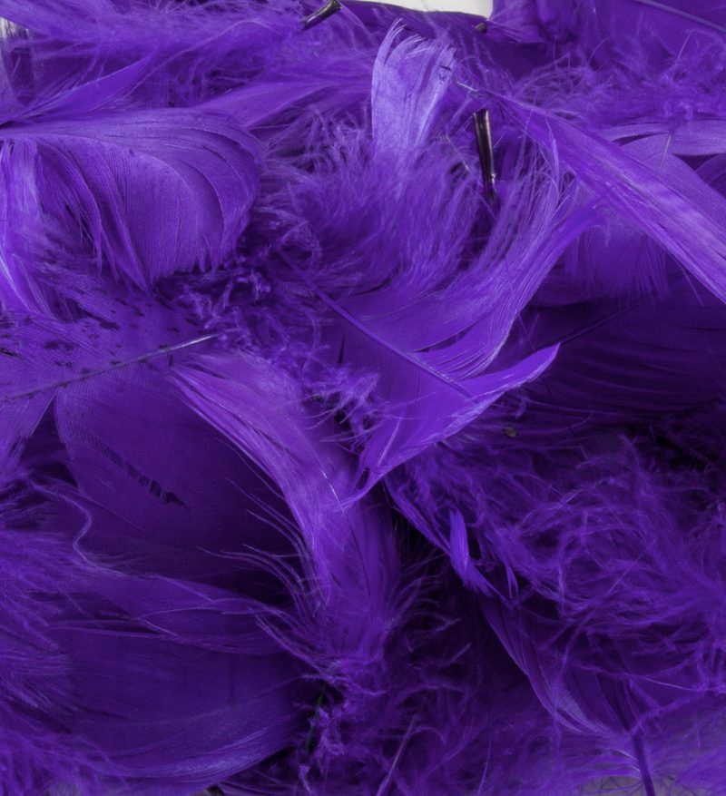 Eleganza Feathers Mixed sizes 3"-5" 50g bag Purple No.36
