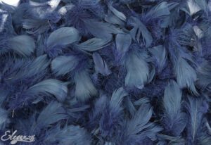 Eleganza Feathers Mixed sizes 3"-5" 50g bag Navy Blue No.19