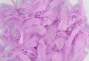 Eleganza Feathers Mixed sizes 3"-5" 50g bag Pastel Lavender No.45