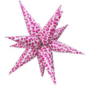 paw print starburst foil balloon