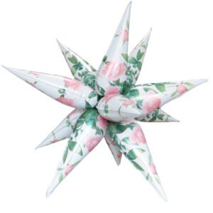 roses starburst foil balloon