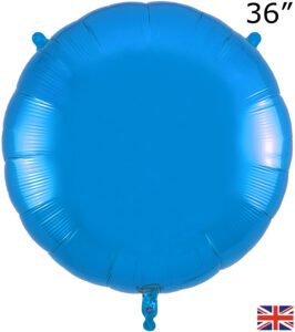 Oaktree 36 inch Blue Round Packed Foil Balloon
