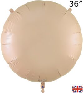 Oaktree 36 inch Nude Round Packed Foil Balloon