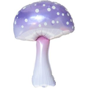 lilac mushroom foil balloon