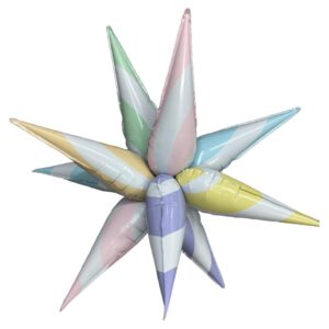 B4U 26 inch 12 Point Candy Starburst Foil Balloon