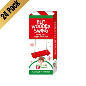 elf wooden swing