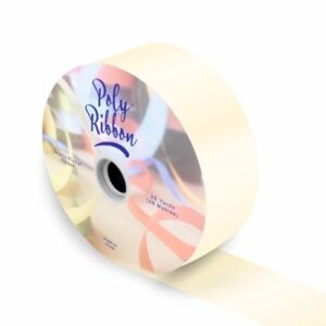 IVORY 50mm x 100yd Florist Ribbon