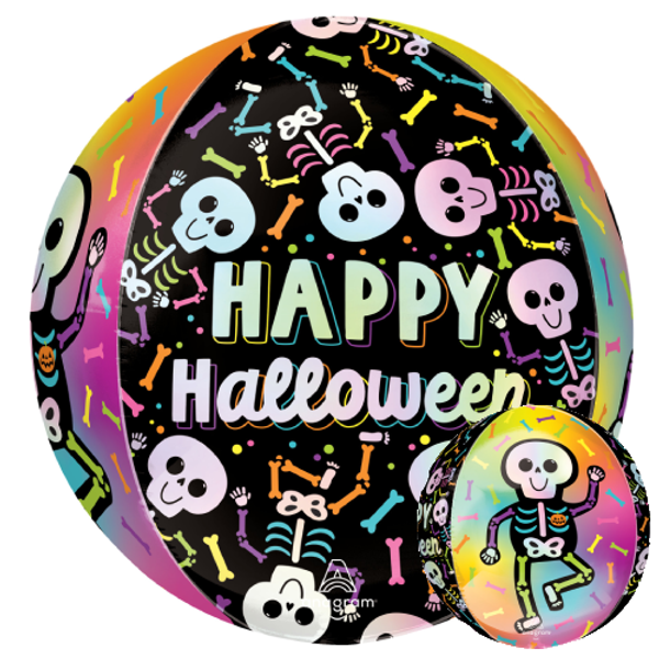 Anagram 16 inch Orbz Halloween Bare Bones Foil Balloon