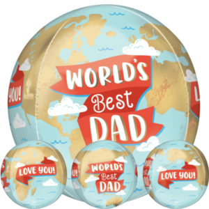 Anagram 16 inch World's Best Dad Orbz Foil Balloon