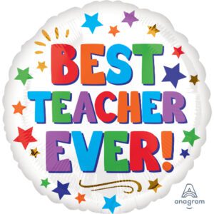 Anagram 18 inch Best Teacher Ever Foil Balloon