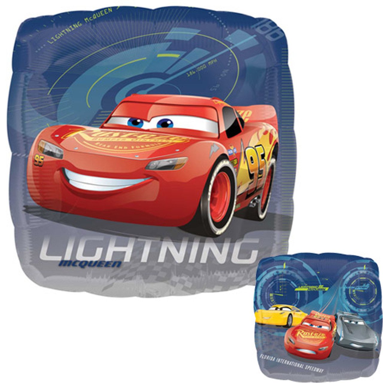 Anagram 18 inch Cars 3 McQueen Square Foil Balloon