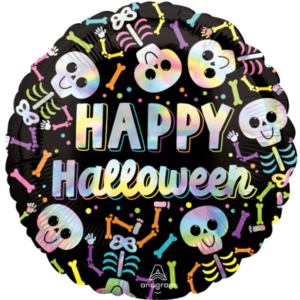 Anagram 18 inch Halloween Iridescent Bare Bones Foil Balloon