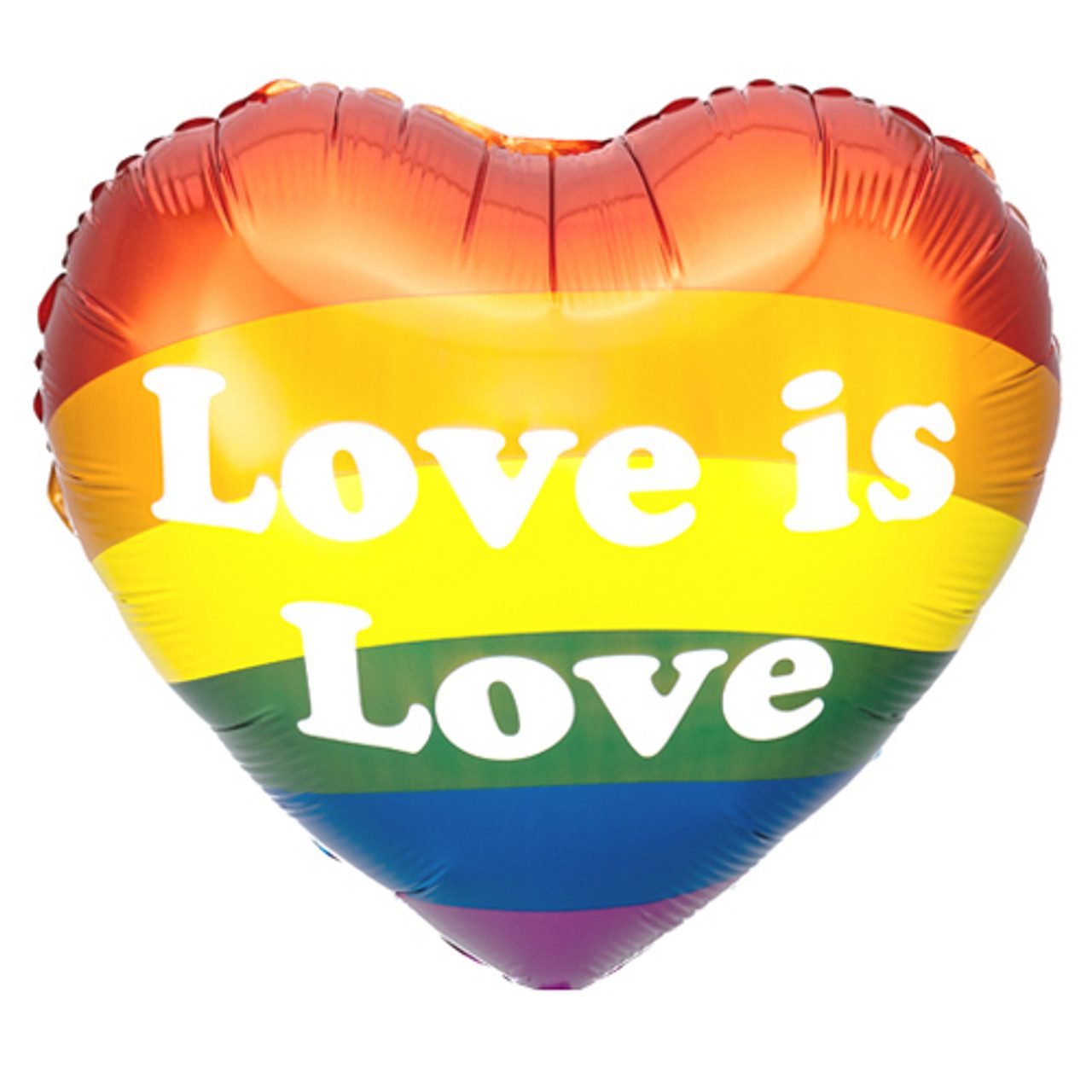 Party Deco 14 inch Love Is Love Rainbow Foil Balloon