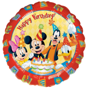 Anagram 18 inch Mickey and Friends Happy Birthday Foil Balloon