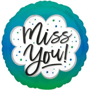 Anagram 18 inch Miss You Ombre Foil Balloon