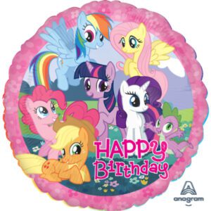 Anagram 18 inch My Little Pony Happy Birthday Foil Balloon