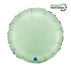 Grabo 18 inch Round Satin Glazed Mint Foil Balloon