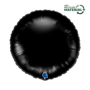 Grabo 18 inch Round Black Foil Balloon