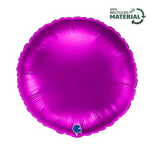 Grabo 18 inch Round Purple Foil Balloon