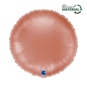 Grabo 18 inch Round Rose Gold Foil Balloon